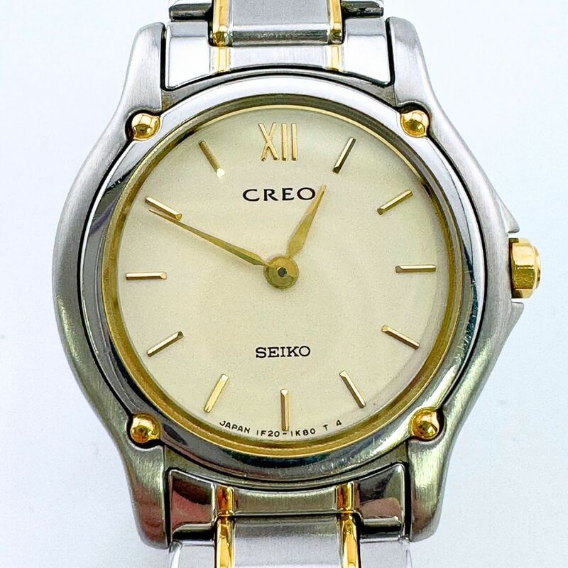 SEIKO セイコー CREO QUARTZ クォーツ 1F20-0G50 不動 レディース腕時計 