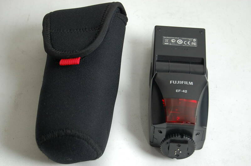 通電・テスト発光確認済　FUJIFILM　フジフィルム　EF-42　ストロボ　カメラ　アクセサリー　フラッシュ　フジ　富士フィルム
