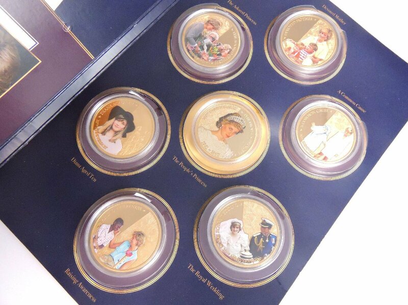プルーフ硬貨 2017 ソロモン諸島 ダイアナ妃 1ドルコイン コレクション カラーコイン 7枚セット