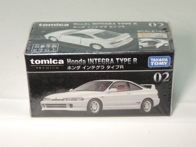 《在庫整理》TAKARA TOMY 1/62　Honda INTEGRA TYPE R ホンダインテグラ タイプR tomica PREMIUM 02
