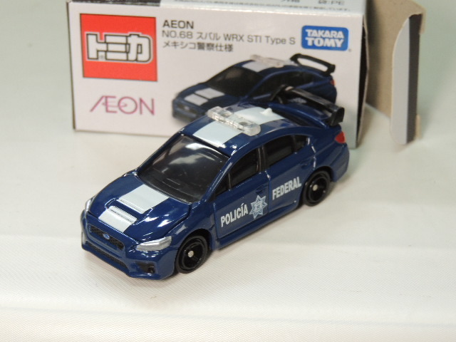 《在庫整理》TAKARA TOMY AEON No68 スバル WRX STI Type S メキシコ警察仕様