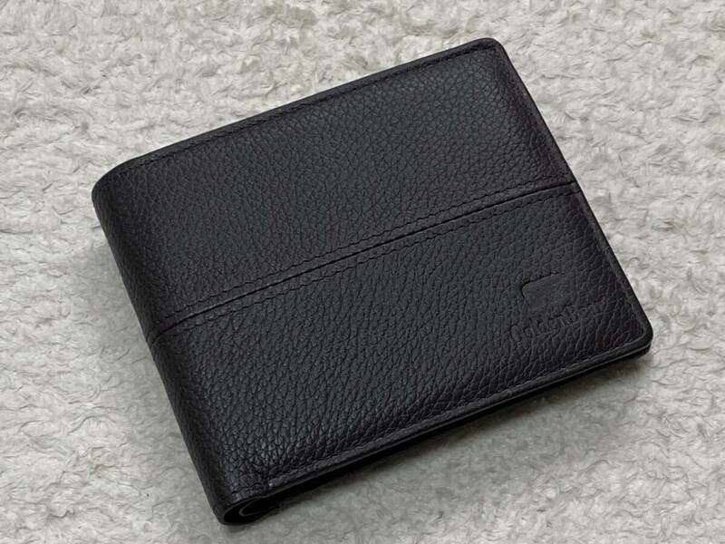 ★新品【ゴールデンベア】紳士本革製二つ折り財布（小銭入れ付き）★