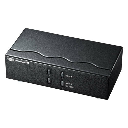 ディスプレイ切替器 DVI24pin用・2回路 ノイズに強い電子式スイッチを採用 サンワサプライ SW-EDV2N2 新品 送料無料