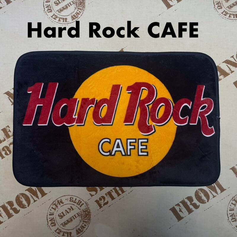 Hard Rock CAFE フロアマット ラグ 40×60 ハードロックカフェ　ルームマット チェア ミニラグ 玄関 デスクシート インテリア 部屋 雑貨