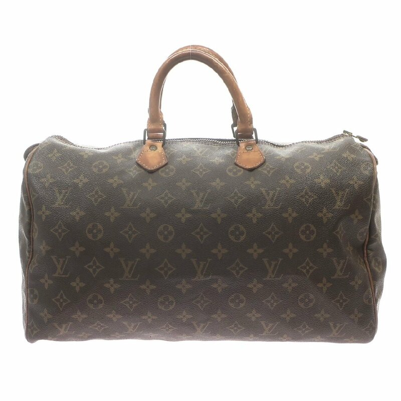 1円スタート LOUIS VUITTON ルイヴィトン スピーディ40 M41522 SA052 ボストンバッグ ハンドバッグ 手提げ ブラウン メンズ レディース