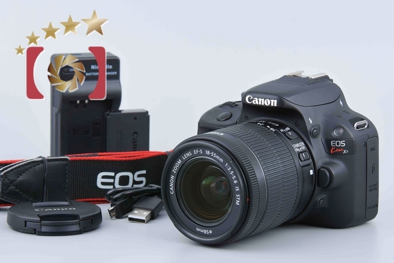 【中古】Canon キヤノン EOS Kiss X7 EF-S 18-55mm IS STM レンズキット