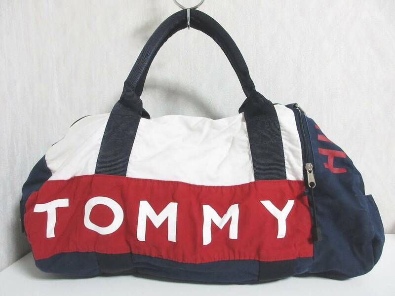 トミーヒルフィガー TOMMY HILFIGER 配色 ボストンバッグ 北6966