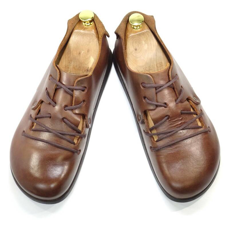 即決 BIRKENSTOCK MONTANA 27.0cm モンタナ ビルケンシュトック 42 メンズ 茶 ブラウン 本革 カジュアル 本皮 革靴 紳士靴 通学 センス