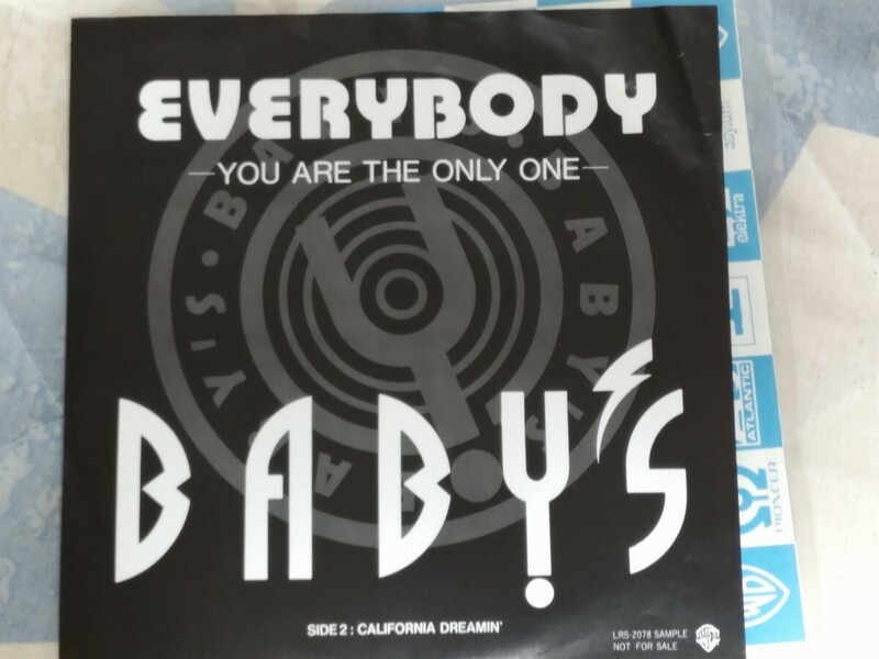 即決・稀★【EP】BABY'S『EVERYBODY〜YOU ARE THE ONLY ONE〜』見本盤・非売品ー小原光代・松田樹利亜・星野美果・「おぼっちゃまくん」