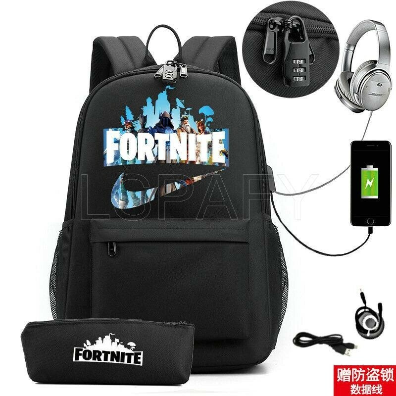 フォートナイト 大容量 キッズ バックパック リュック 子供 かわいい 遠足 通学 男の子 筆箱 fortnite 鍵