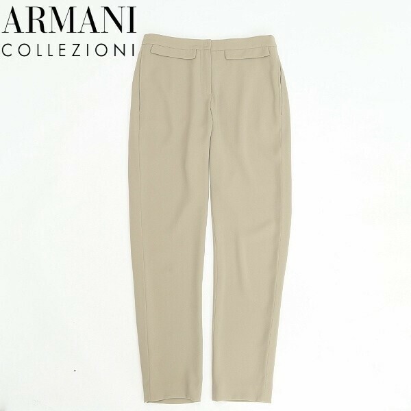 国内正規品◆ARMANI COLLEZIONI アルマーニ コレッツォーニ テーパード パンツ ベージュ 38