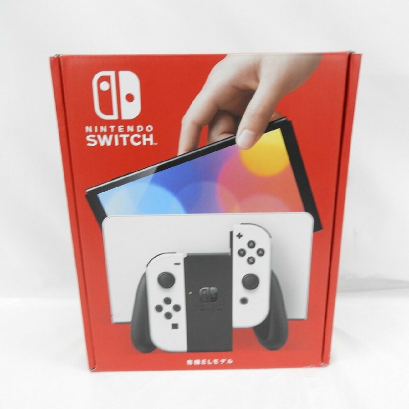 【未使用品】任天堂 NINTENDO SWITCH ニンテンドースイッチ 有機EL HEG-S-KAAAA(JPN) ホワイト ※箱ダメージ有 838181670 0610