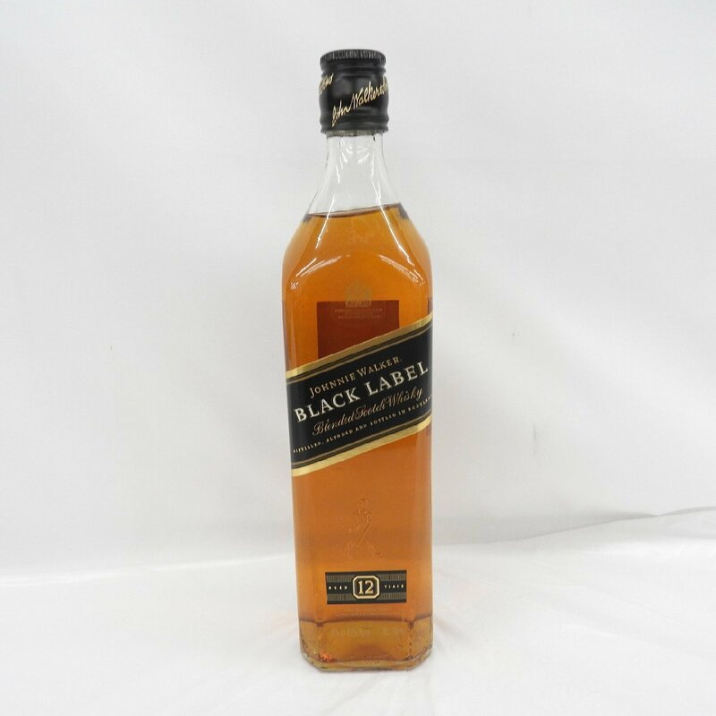 1円～【未開栓】Johnnie Walker ジョニーウォーカー 12年 ブラックラベル ウイスキー 700ml 40% 11579054 0612