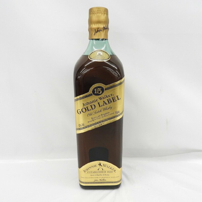 1円～【未開栓】Johnnie Walker ジョニーウォーカー 15年 ゴールドラベル ウイスキー 750ml 40% 11584347 0612