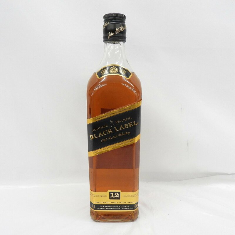 1円～【未開栓】Johnnie Walker ジョニーウォーカー 12年 ブラックラベル ウイスキー 750ml 43% 11579064 0612