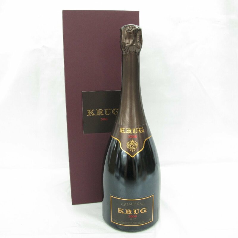【未開栓】KRUG クリュッグ ヴィンテージ 2008 ブリュット シャンパン 750ml 12.5％ 箱付 11599318 0611