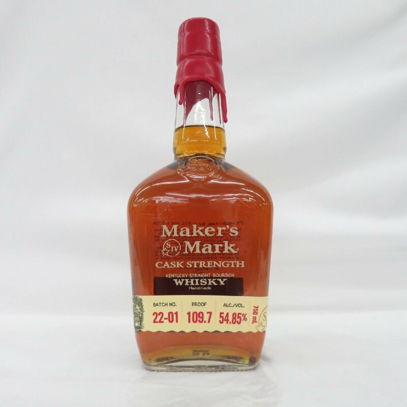 【未開栓】Maker's Mark メーカーズマーク カスクストレングス バッチ22-01 ウイスキー 750ml 54.85% 11596586 0617