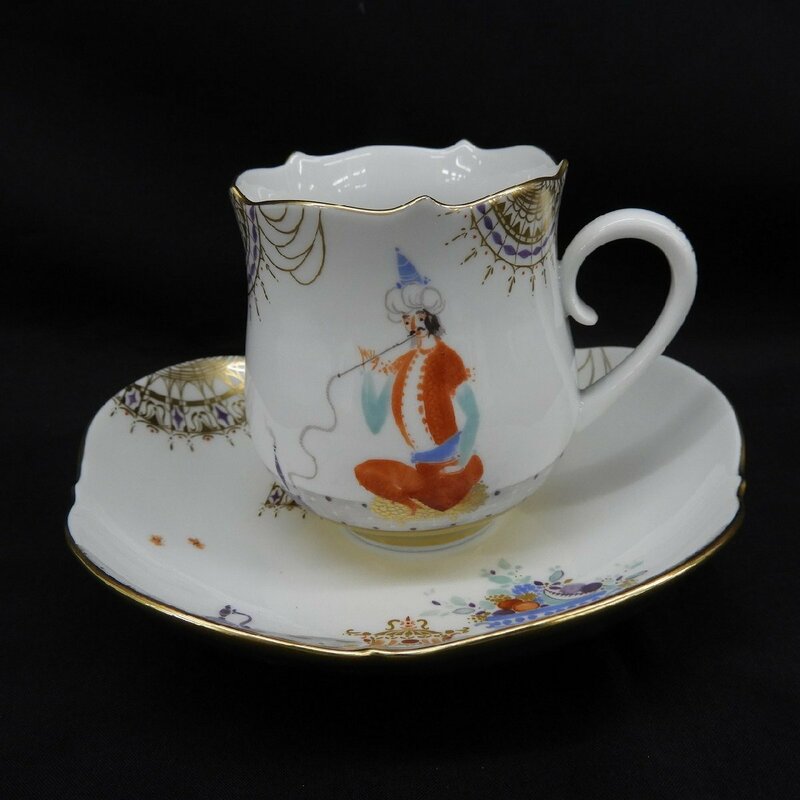 【中古品】MEISSEN マイセン アラビアンナイト カップ＆ソーサー 本体のみ 11596405 0617