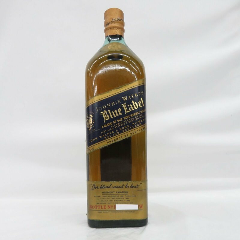 【未開栓】Johnnie Walker ジョニーウォーカー ブルーラベル ウイスキー 1000ml 43% 11606922 0618