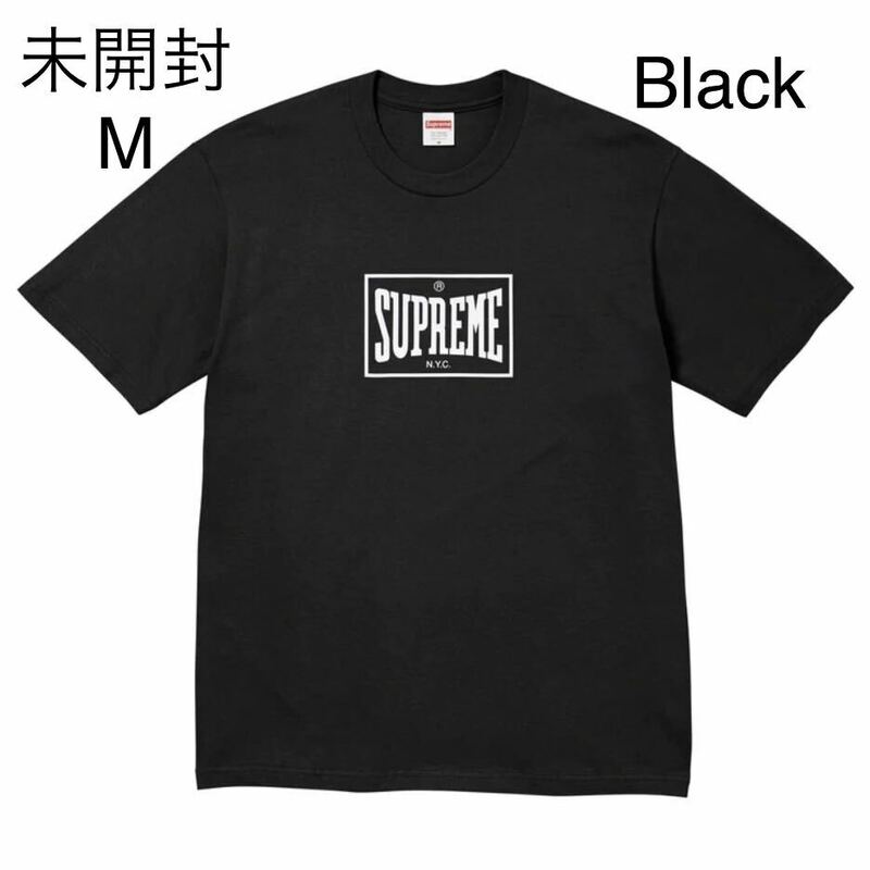 未開封 23fw Supreme Warm Up Tee Black size:M タグ ステッカー付 Supreme Online 購入 シュプリーム Tシャツ ブラック 黒 