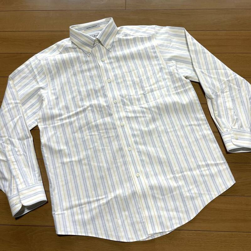 C-18　L.L.Bean（WRINKLE RESISTANT）　サイズ 15-32！　オックスフォード ボタンダウン 長袖シャツ 美品