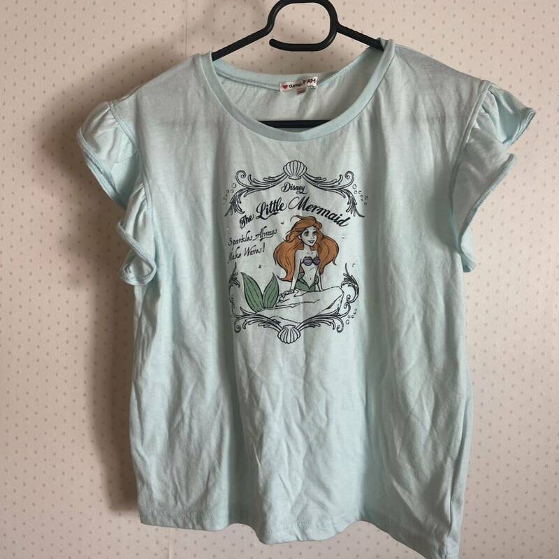 エニィファム　リトルマーメイド　フリルTシャツ　140 プリントTシャツ キッズ　女の子