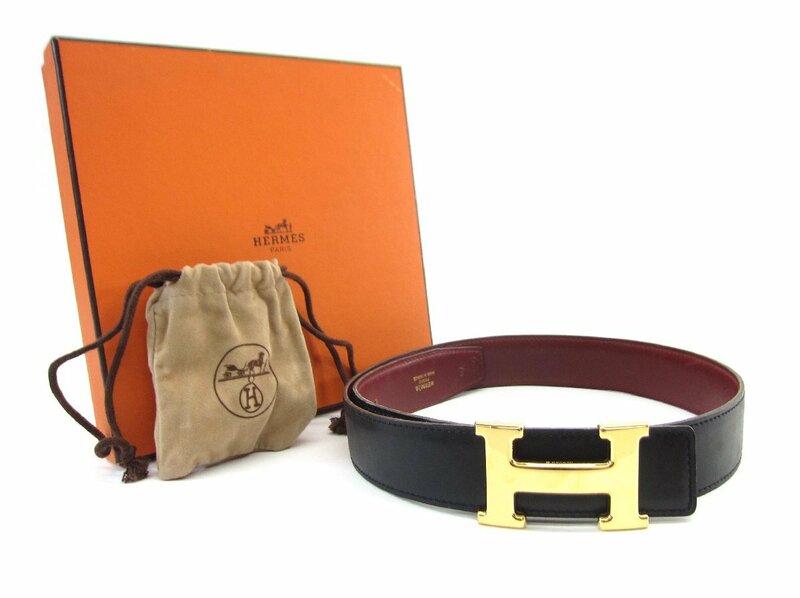 Hermes エルメス コンスタンス Hロゴベルト ゴールド 金具 ∠UP4299