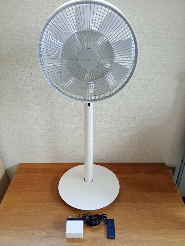 ☆美品　BALMUDA　バルミューダ　EGF-1700-WG　扇風機　The GreenFan　DCモーター　リビング扇風機　ホワイト×グレー　2020年製