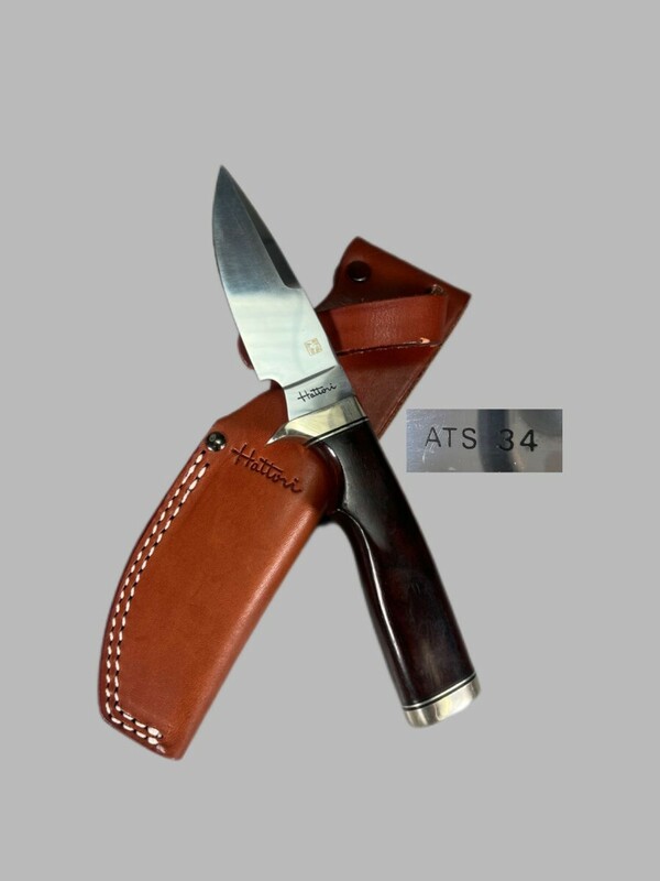 Z0287 hattori 服部刃物 ATS 34 アウトドア ナイフ 全長21.5 刃長 10cm