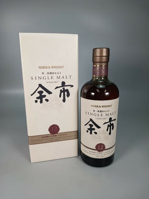 Z0299 未開栓 余市 12年 NIKKA WHISKY ニッカ シングルモルト 単一蒸溜所モルト ウイスキー 700ml 45％ 箱付 