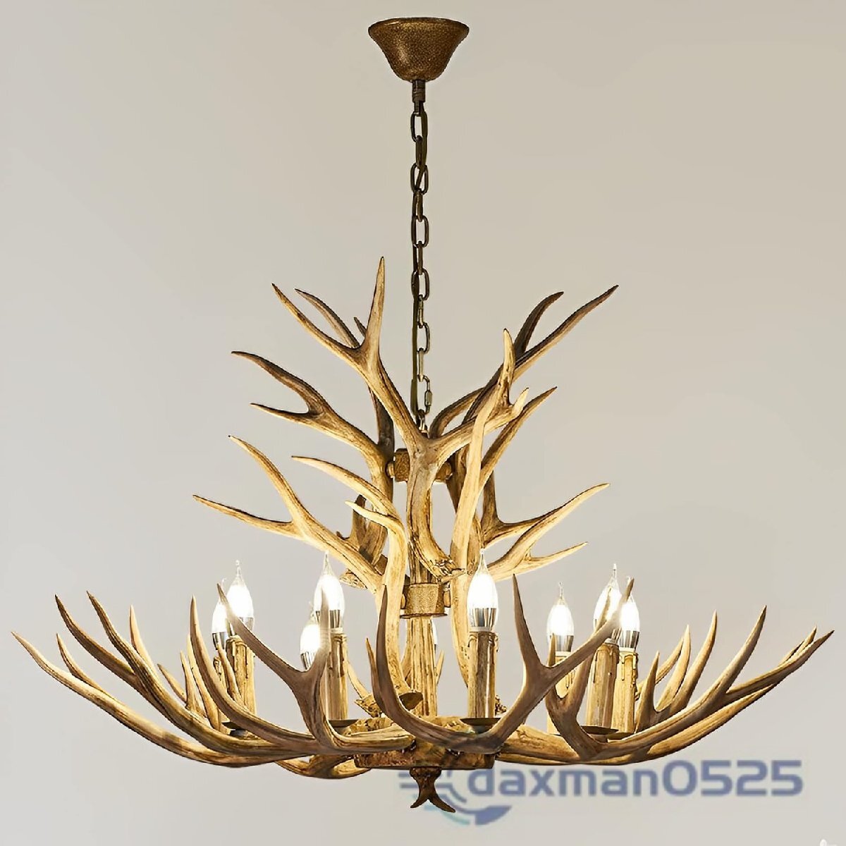 PH-2110 鹿の角シャンデリア素朴な農家鹿の角ペンダントライト樹脂フェイク枝角リビングダイニングルーム玄関用シャンデリア