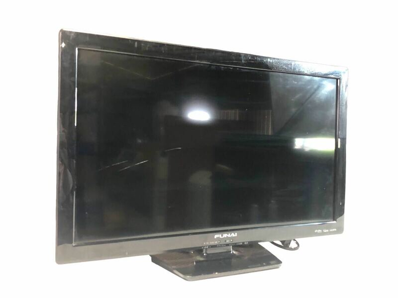 FUNAI 液晶カラーテレビ 2017年製 FL-24HB2000 100V 液晶テレビ テレビ 中古家電 動作品 通電◯ 24インチ 映像機器 現状品