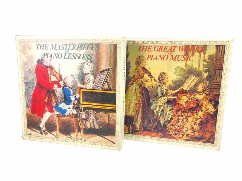 THE GREAT WORKS OF PIANO MUSIC / THE MASTERPIECES FOR PIANO LESSONS FCCL-1&2 2セットまとめ ピアノ クラシック LP盤レコード 当時物