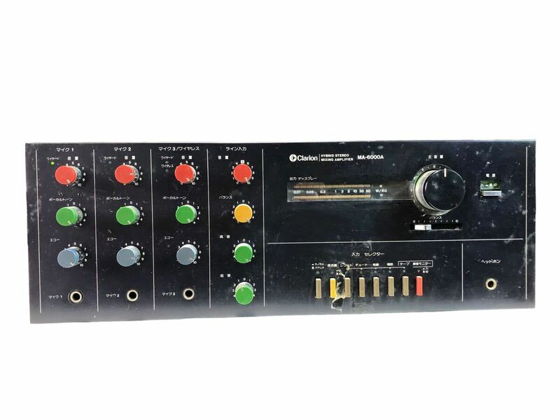 Clarion クラリオン HYBRID STEREO MIXING AMPLIFIER MA-6000A ステレオアンプ 音響機器 オーディオ 電子機器 通電確認品 現状品 