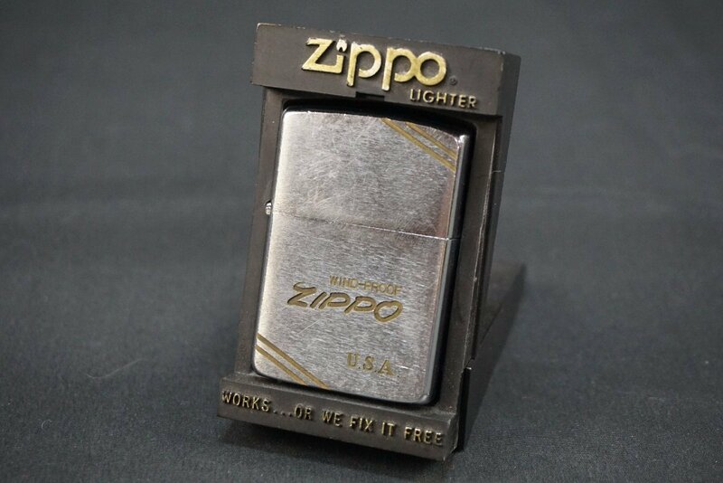 ★【B送900円】386 Zippo WIND-PROOF　ジッポー　ウインドプルーフ　オイルライター　ライター　着火未確認　火花確認品　