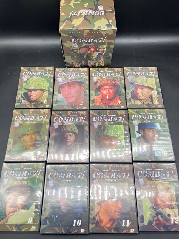 F22〔動作未確認〕COMBAT コンバット　IN COLOR カラー版　DVDーBOX セット　全12巻