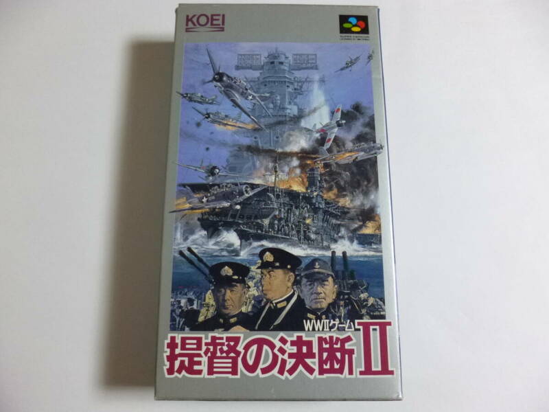 SFC　提督の決断Ⅱ　箱・説明書付　スーパーファミコンソフト