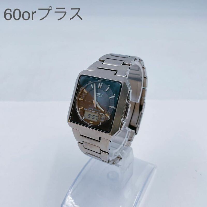 6Ｅ106 CASIO カシオ 腕時計 時計 i-RANGE アイレンジ タフソーラー IRW-M207 シルバー 通電動作確認済