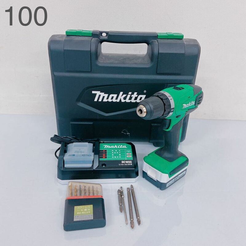 6Ｅ084 makita マキタ 充電式ドライバドリル ドリル MDF347D 14.4v 電気工具 工具 付属品付 通電確認済