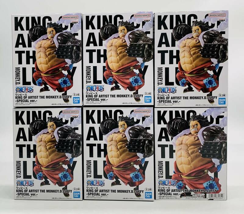 【未開封】 ONE PIECE ワンピース プライズフィギュア KING OF ARTIST モンキー・D・ルフィ SPECIAL ver. 6体 まとめ売り