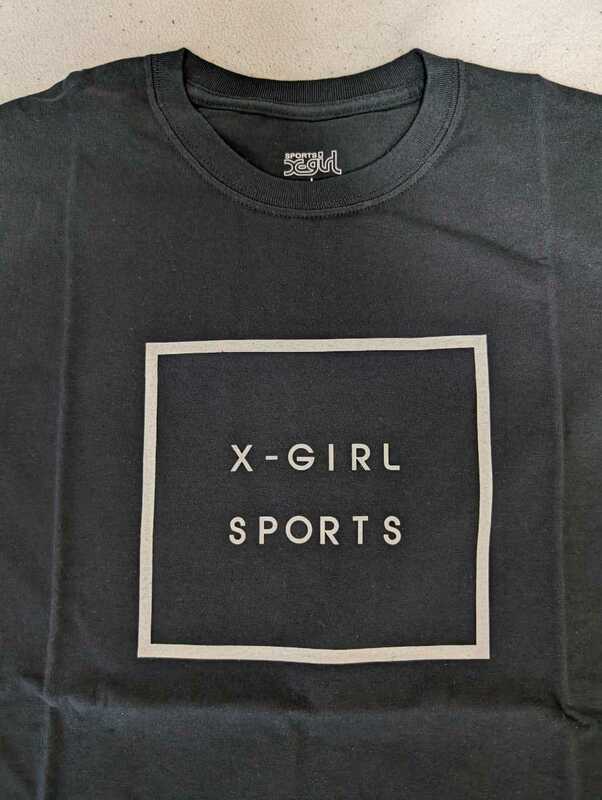 X-GIRL SPORTS　両面ロゴプリント Tシャツ　サイズL　新品　紙タグ付