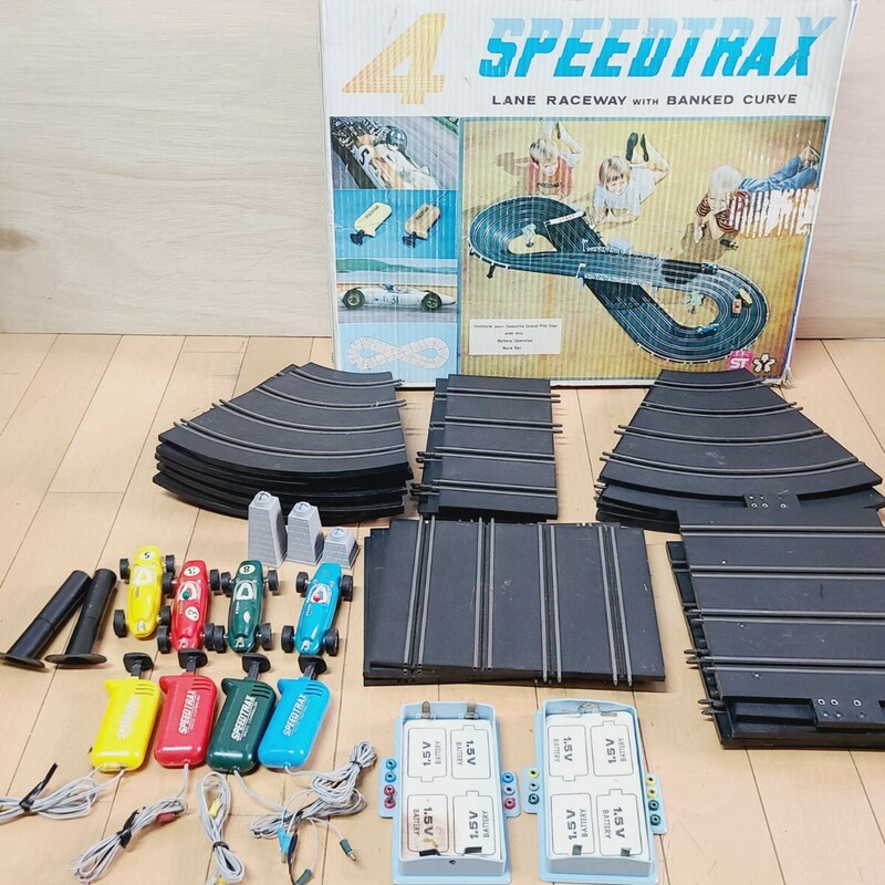 0529★☆Yマーク「4SPEEDTRAX」F1 スロットカー　ヨネザワ　レース　レトロ　昭和☆★