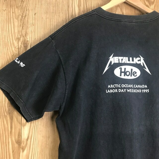 90s VINTAGE METALLICA × HOLE MOLSON POLAR BEACH PARTY CONCERT Tシャツ メンズ XLサイズ 90年代 メタリカ 古着 e24060301