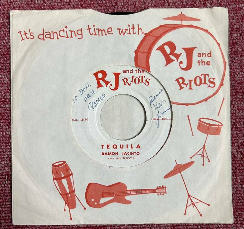 RJ&The Riots・It's' dancing time・Philippine・Don Wilson私物より・Ventures・フィリピン盤・