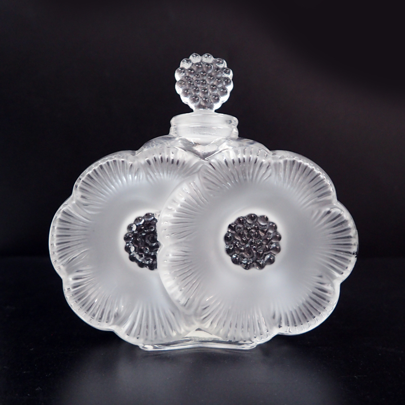 2NH Lalique ラリック ドゥ・フルール 香水瓶 9.5cm 50ml ケース付き 1130100