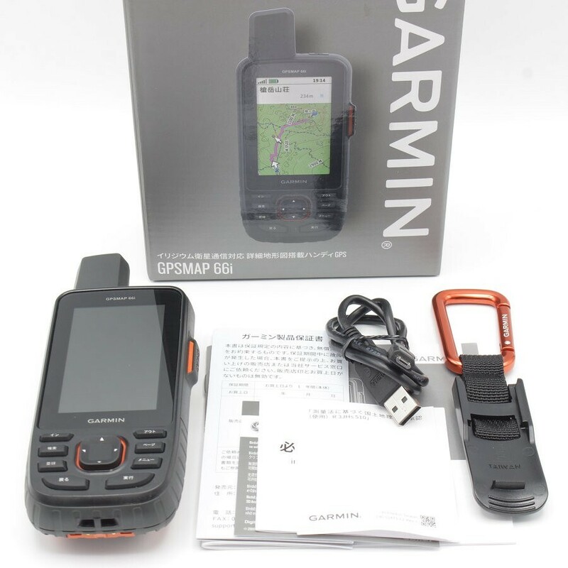 【美品】GARMIN GPSMAP 66i 010-02088-0B アウトドア トレッキング用GPS ガーミン マップ 本体