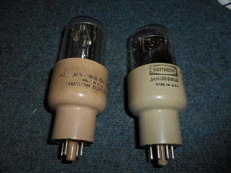 5R4WGA/B　　2本　　中古品　　RAYTHEON　と　CHATHAM