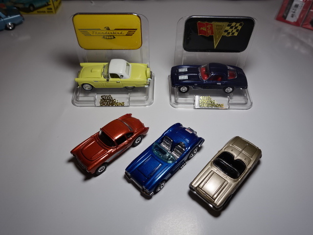 CORVETTE コルベット サンダーバード 5台セット 1/64？ JOHNNY LIGHTNING ジョニーライトニング RACING CHAMPIONS レーシング チャンピオン