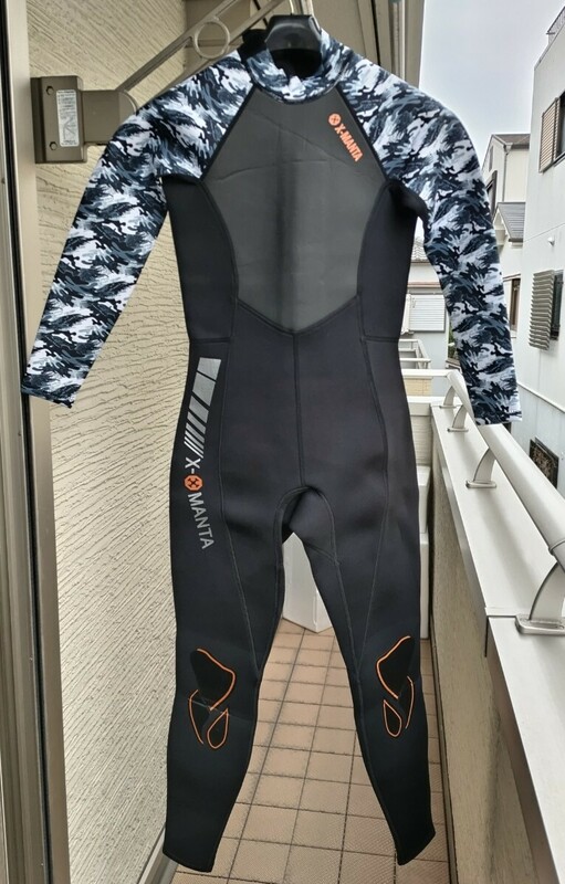 ウェットスーツ　Ｌ　3mm　DIVE & SAIL　X - MANTA　 レディース　未使用　未試用　新品同様　フルスーツ　女性