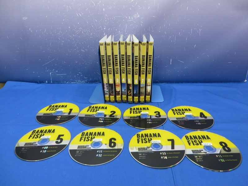 J9　レンタル落ち BANANA FISH 全12巻 (内9～12巻無し) 計8枚 DVD